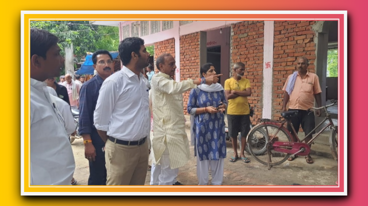 आजमगढ़:मुख्य विकास अधिकारी ने अगवानी मां के मंदिर पर बना रहे पर्यटक स्थल एवं सुंदरीकरण का किया निरीक्षण