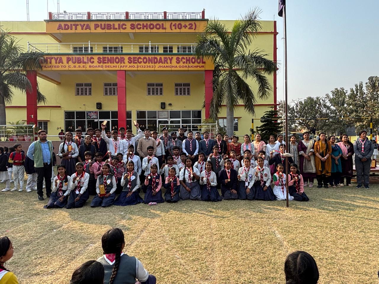 आदित्य पब्लिक स्कूल में तीन दिवसीय स्काउट–गाइड प्रशिक्षण का समापन, बच्चों में कौशल व अनुशासन पर जोर