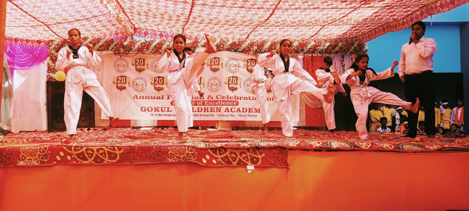 वार्षिक उत्सव में ताइक्वांडो का शानदार प्रदर्शन, दर्शकों ने सराहा कौशल