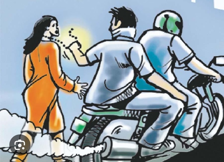 सुबह महिला निकली टहलने तो उच्चकें ने मंगलसूत्र छिना