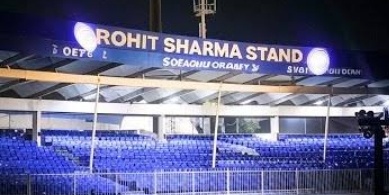 वानखेड़े में रोहित शर्मा के नाम पर स्टैंड का उद्घाटन, मुख्यमंत्री फडणवीस रहे मौजूद