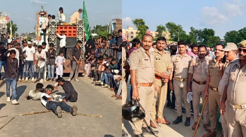 शांतिपूर्ण ढंग से सम्पन्न हुआ मोहर्रम का जुलूस व पर्व