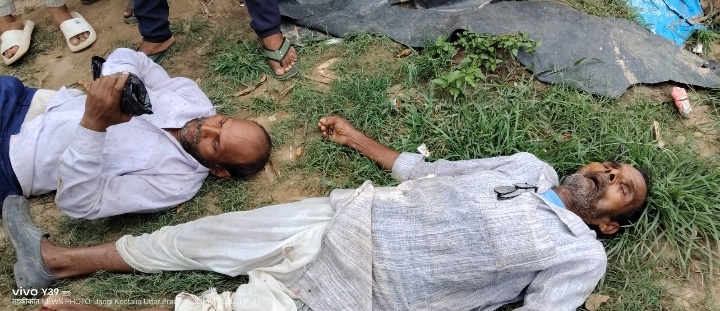 मोटरसाइकिल सवार को ट्रक ने मारा ठोकर एक गंभीर