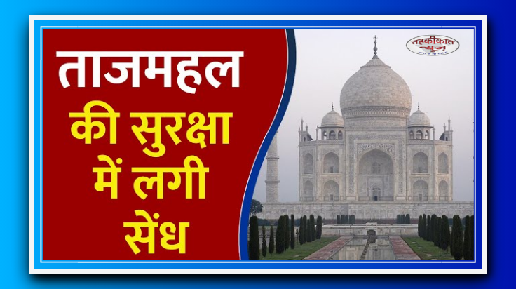ताजमहल की सुरक्षा में फिर सेंध: मेहताब बाग से यमुना की तलहटी पर पहुंची महिला पर्यटक, वीडियो आया सामने
