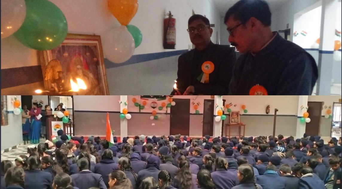 गोरखपुर -: आदित्य पब्लिक स्कूल में धूमधाम से मनाया गया गणतंत्र दिवस 